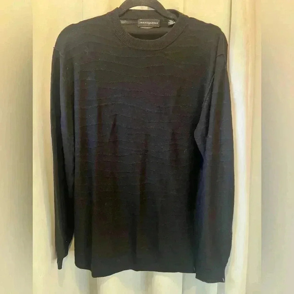 J Hane Barnes silk Cashmere Sweater Black Large - Picture 1 of 4